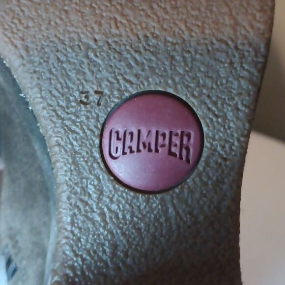 Camper Alicante chocolate brown suede platform bootie boots size EU 37=US 7 - Picture 8 of 9